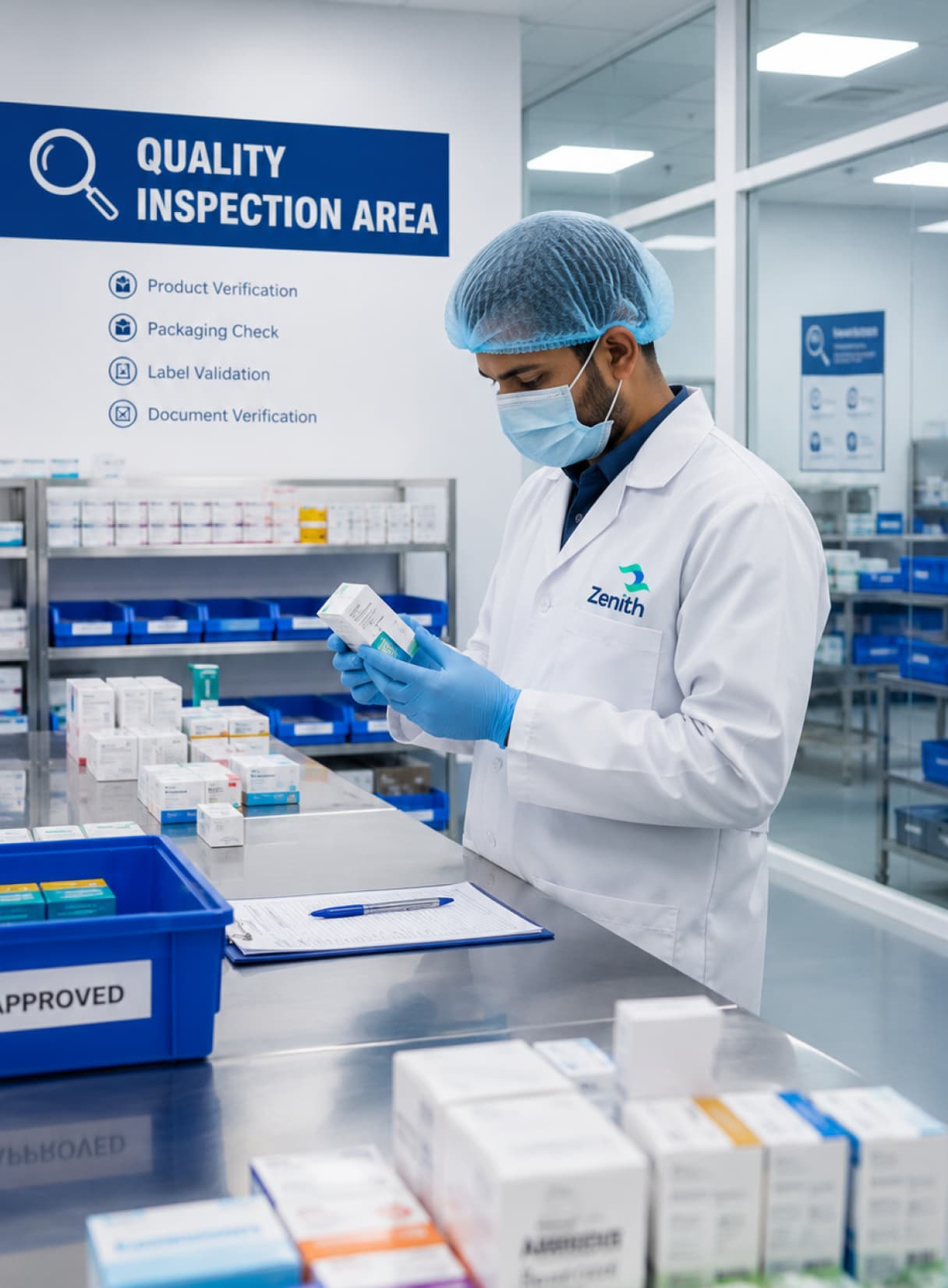 Quality inspection area